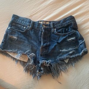 Free people Loving Good Vibrations Cutoffs Jean shorts